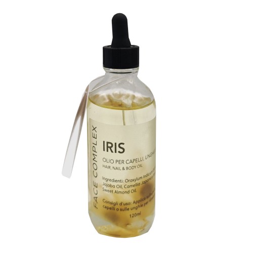 Oli Con Petali Naturali Iris Per Capelli Unghie E Corpo Face Complex 120ml Oli Con Petali Naturali Iris Per Capelli Unghie E Corpo Face Complex 120ml